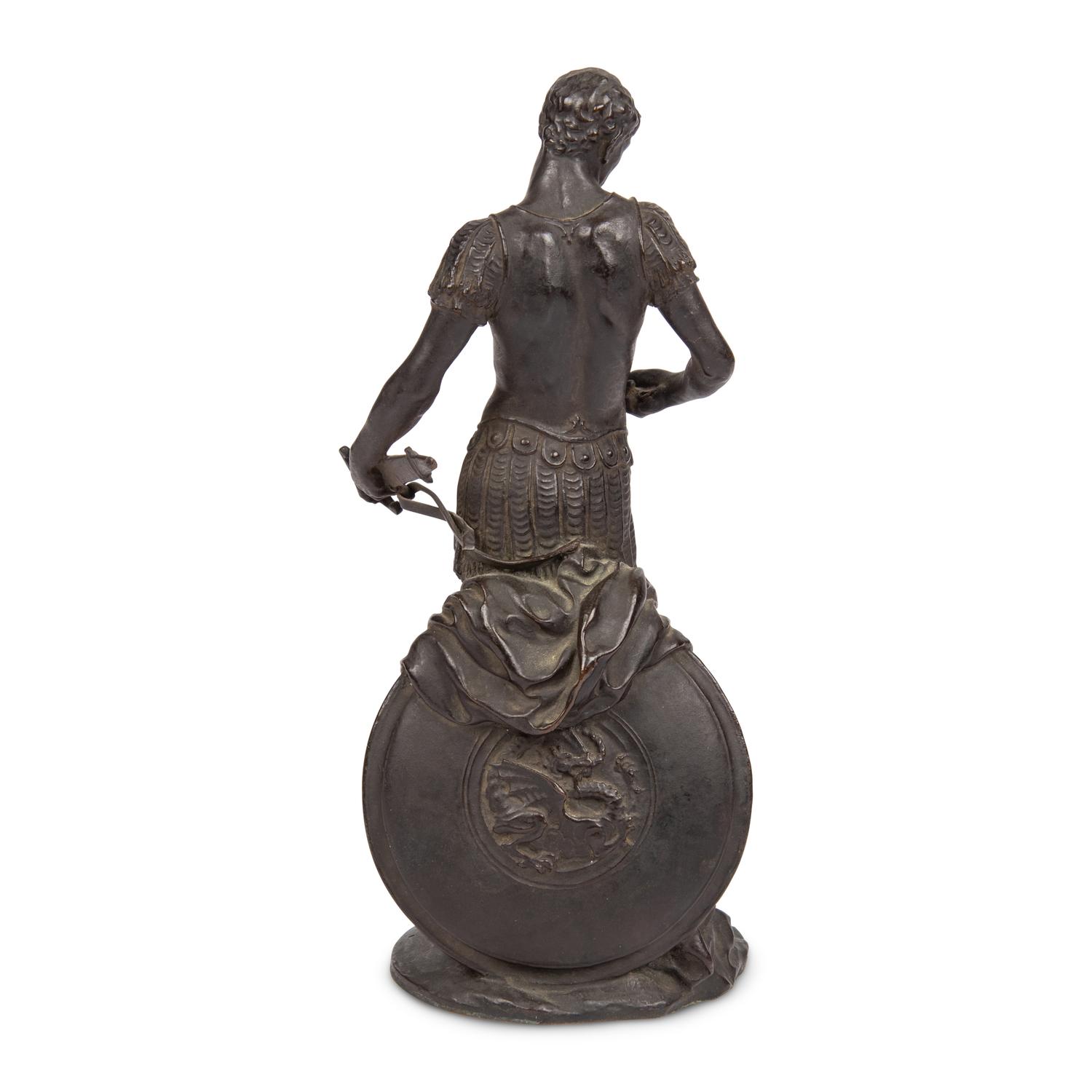 A Grand Tour Bronze Figure of a Warrior