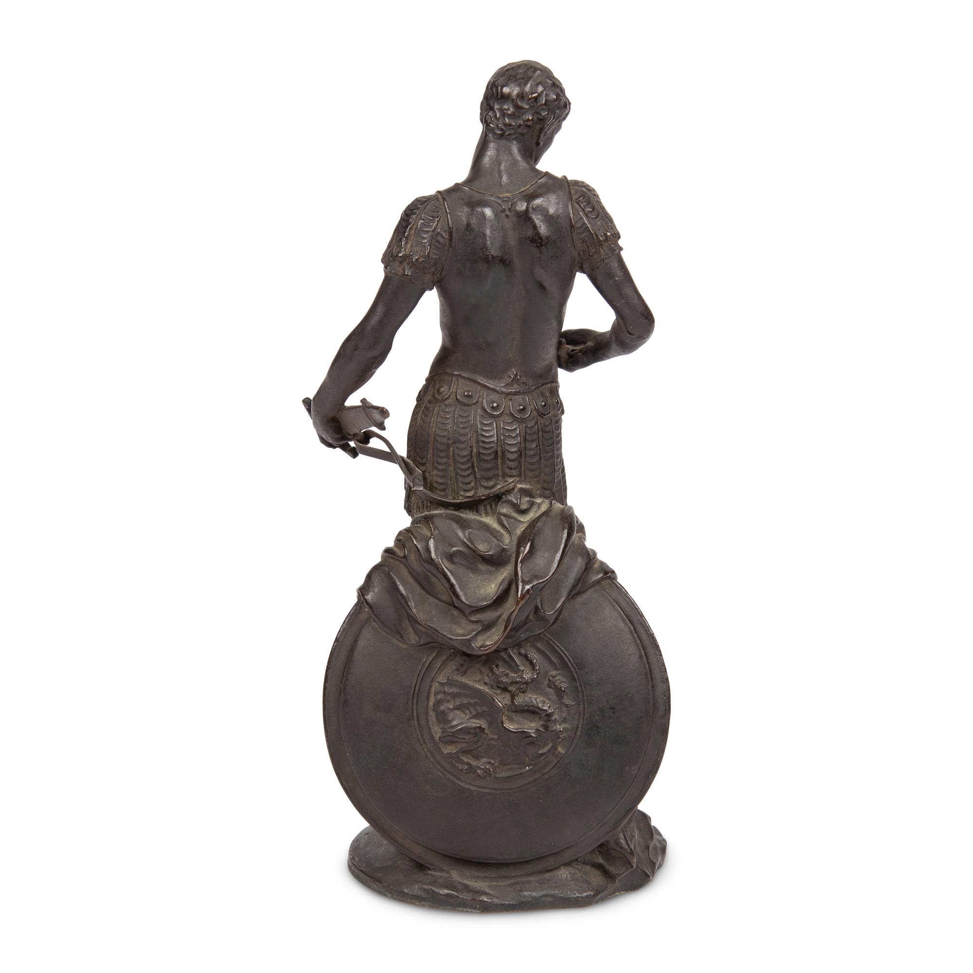 A Grand Tour Bronze Figure of a Warrior