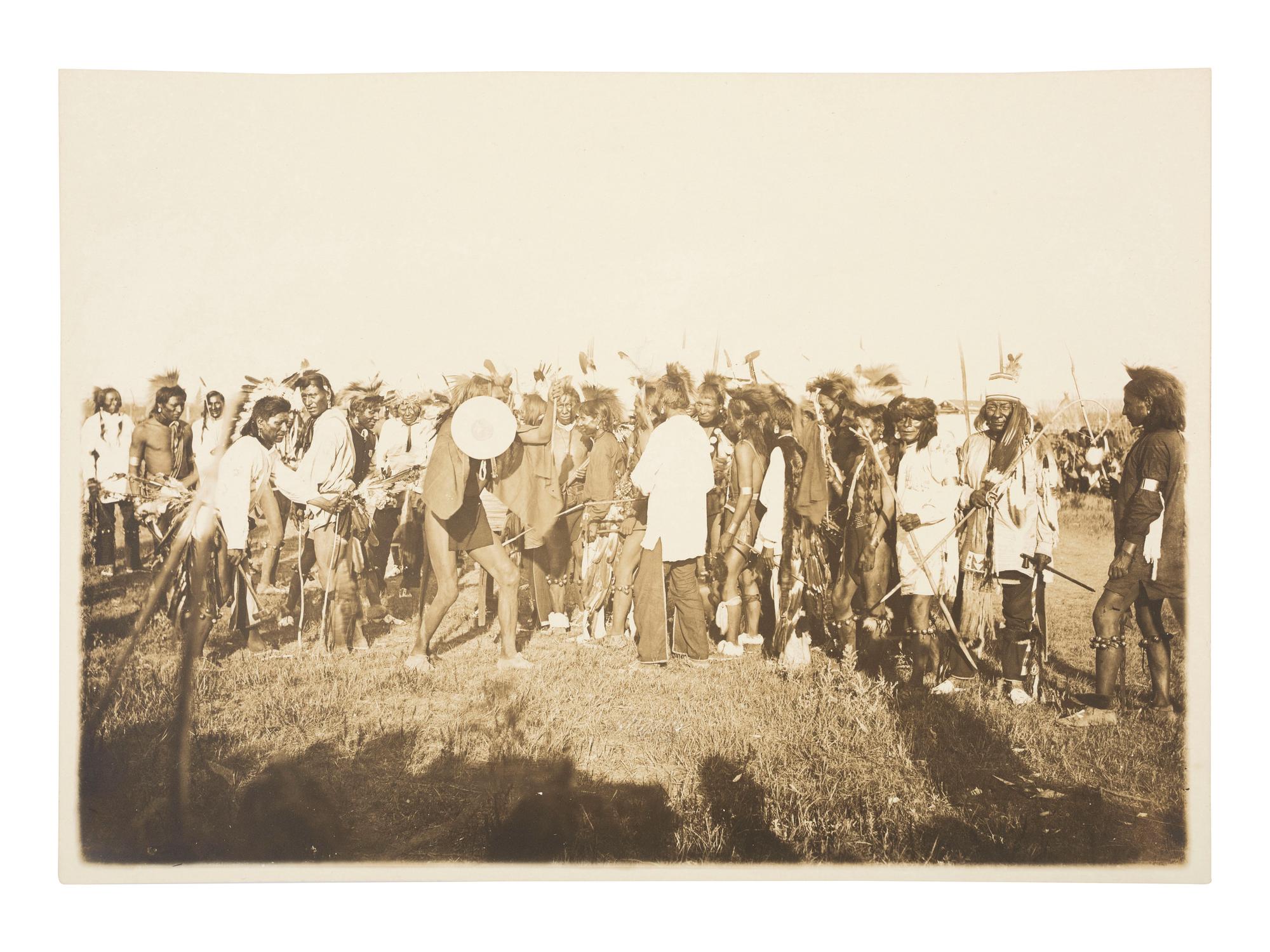 Native Americans BARRY, David F. (1854-1934), photographer. Sioux Ghost Dance . Ca 1890s.
