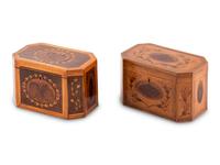 Two George III Tea Caddies