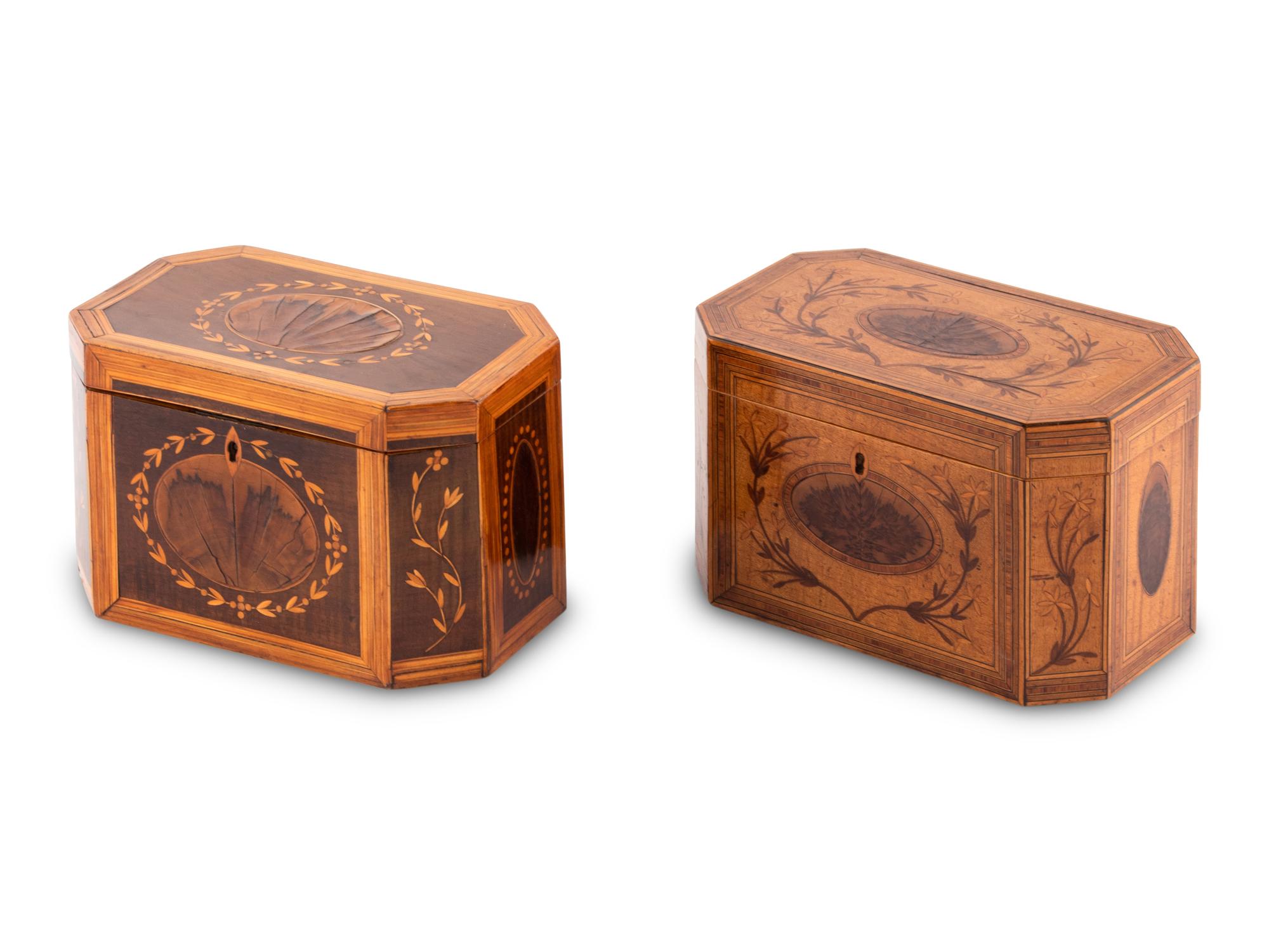 Two George III Tea Caddies