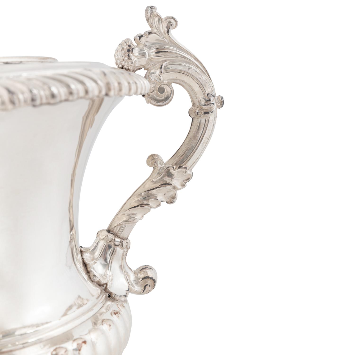 A Pair of English Silver-Plate Wine Coolers
