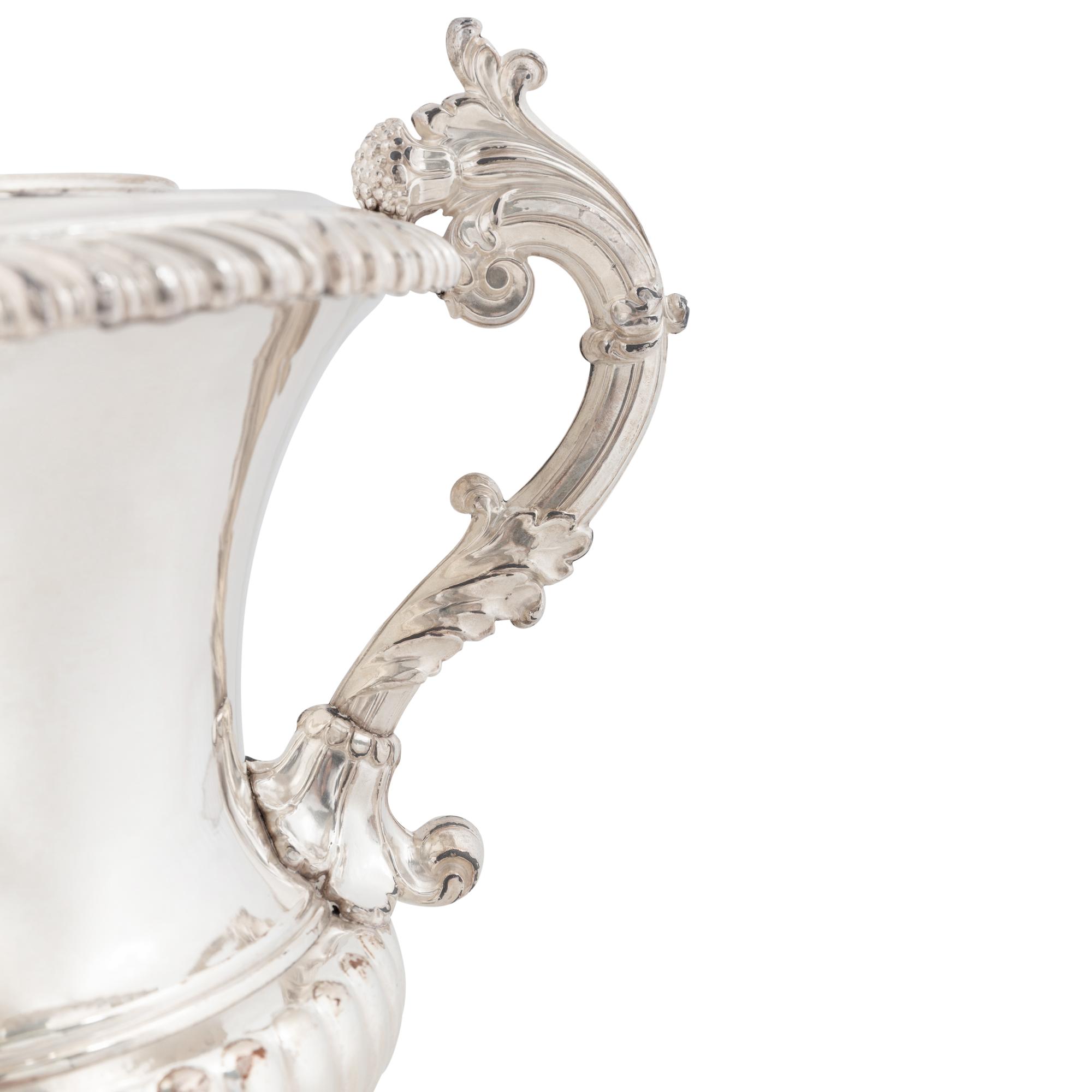A Pair of English Silver-Plate Wine Coolers