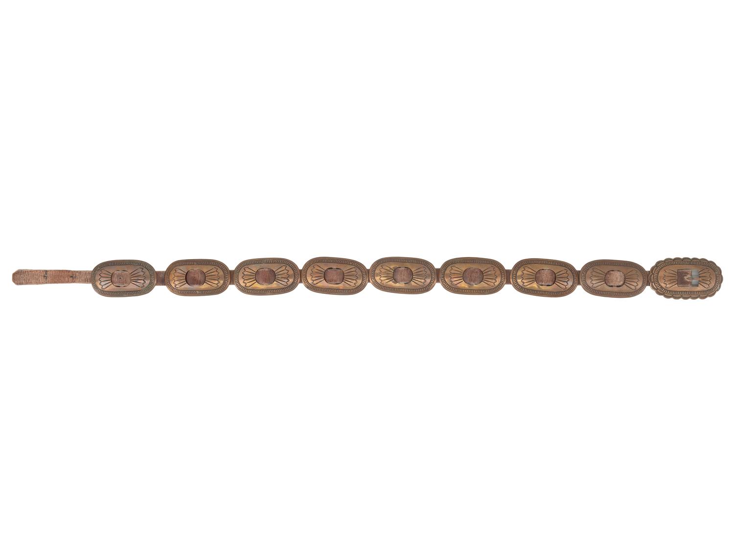 Navajo Copper Concha Belt, UITA21