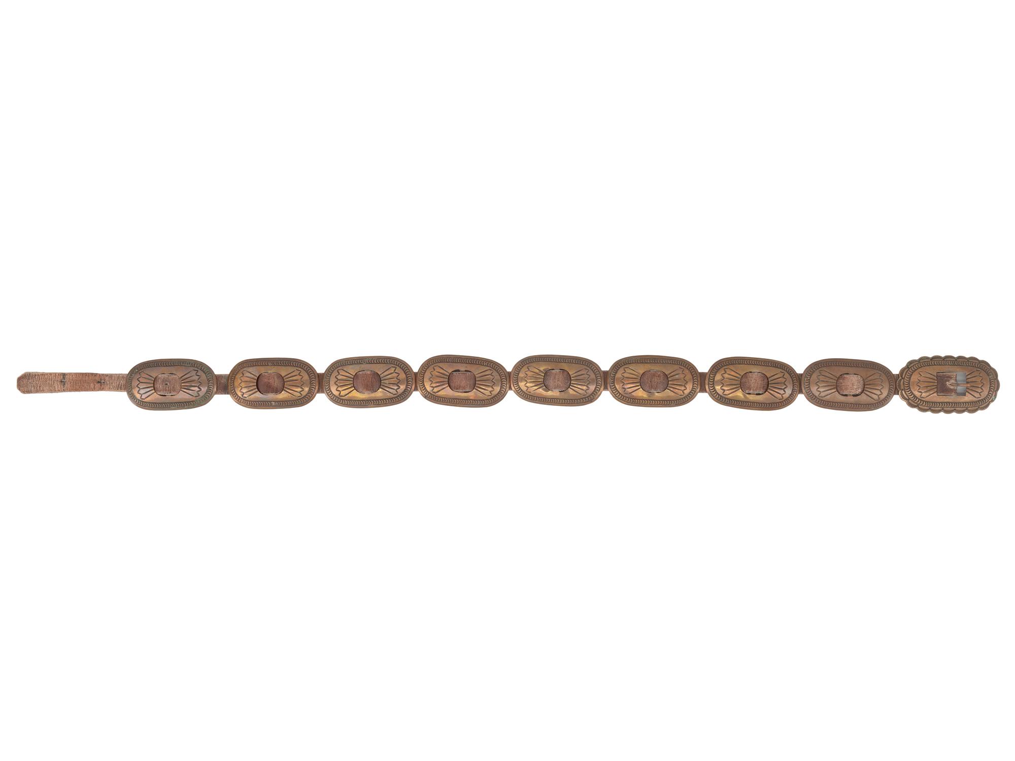 Navajo Copper Concha Belt, UITA21