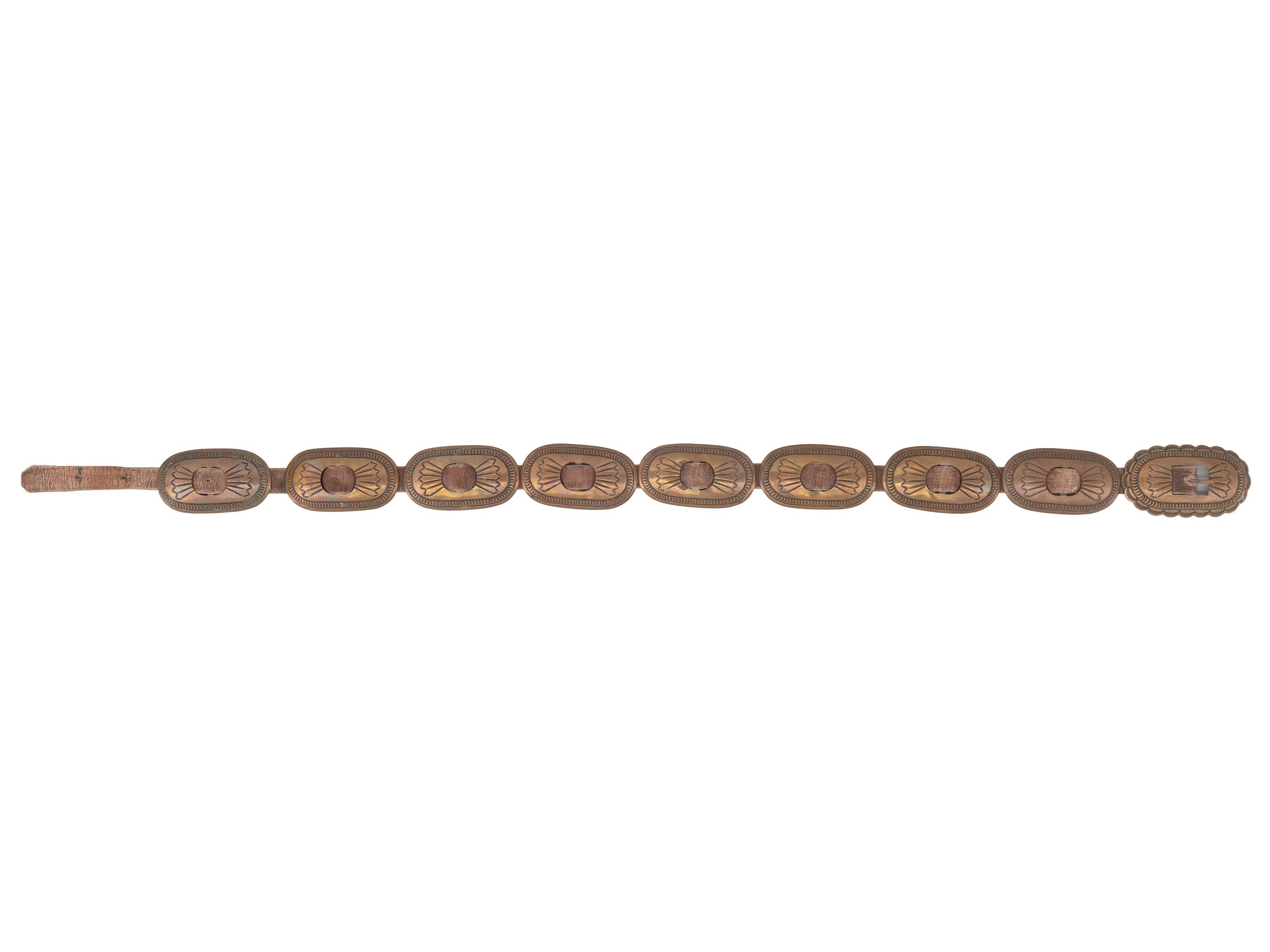 Navajo Copper Concha Belt, UITA21