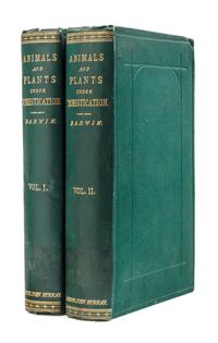 DARWIN, Charles (1809-1882). The Variation of Animals and Plants under Domestication . London: John Murray, 1868.