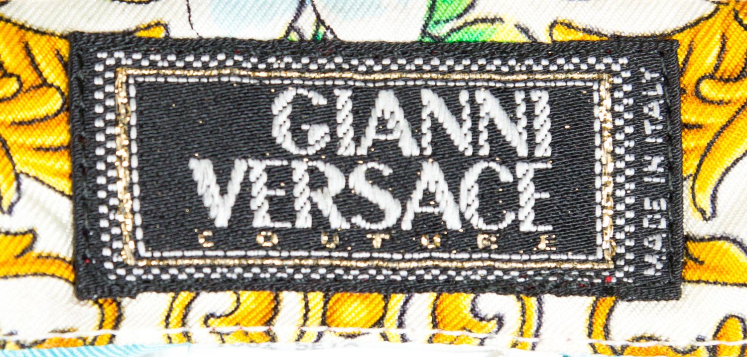 A Gianni Versace Silk Print Shirt, Size 42.