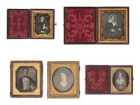 [HAMLIN, Hannibal (1809-1891)]. A group of 14 photographs of Hannibal Hamlin, family members, and the Hamlin Homestead in Paris Hill, Maine, descended directly in the family of Hannibal Hamlin.