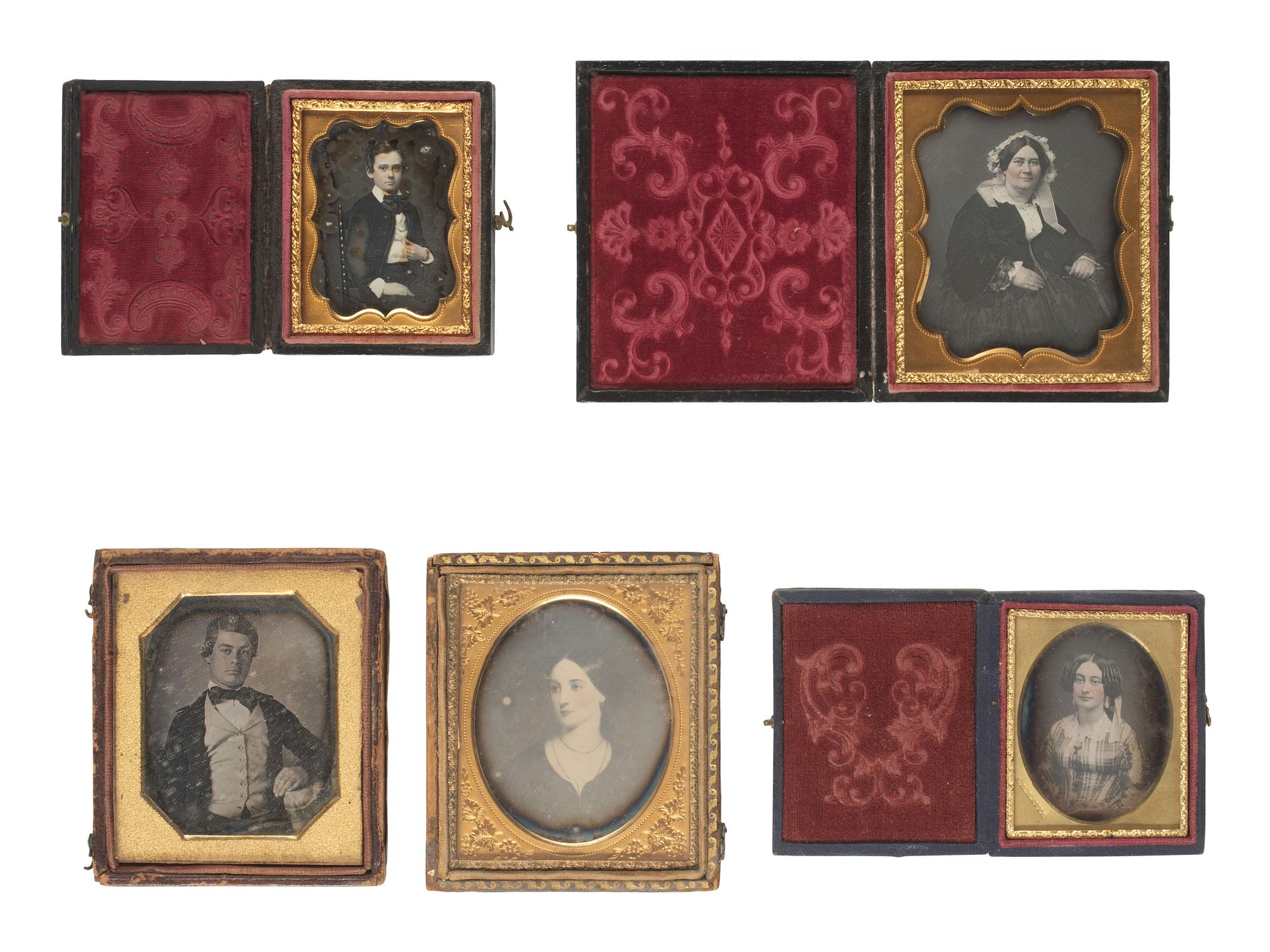 [HAMLIN, Hannibal (1809-1891)]. A group of 14 photographs of Hannibal Hamlin, family members, and the Hamlin Homestead in Paris Hill, Maine, descended directly in the family of Hannibal Hamlin.