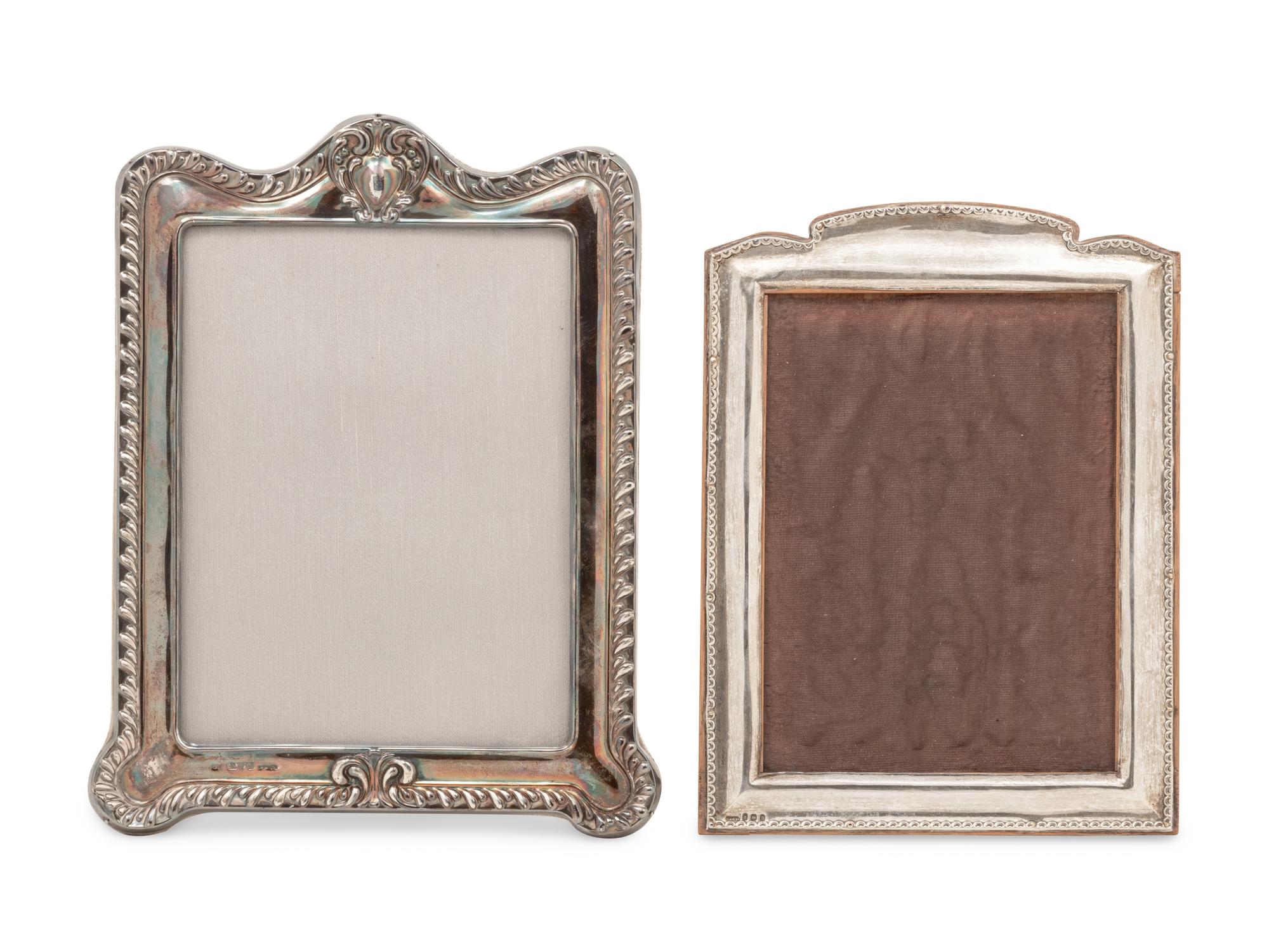 Two English Silver Picture Frames