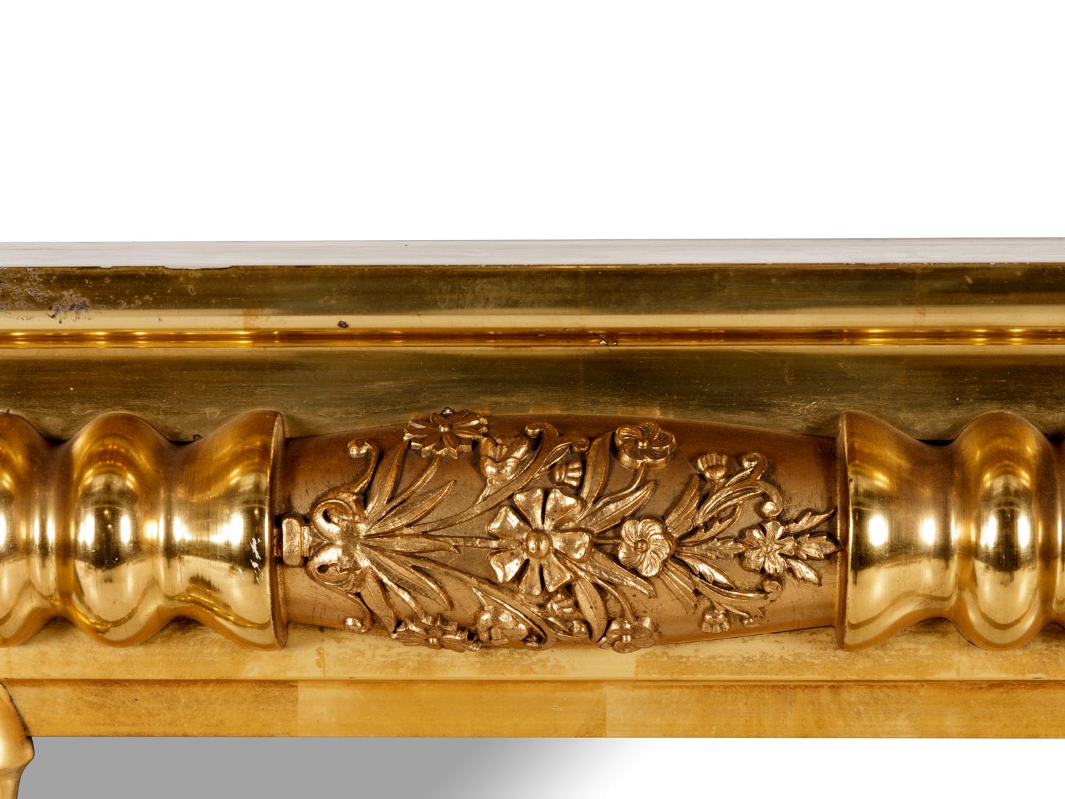 A Federal Style Giltwood Overmantel Mirror