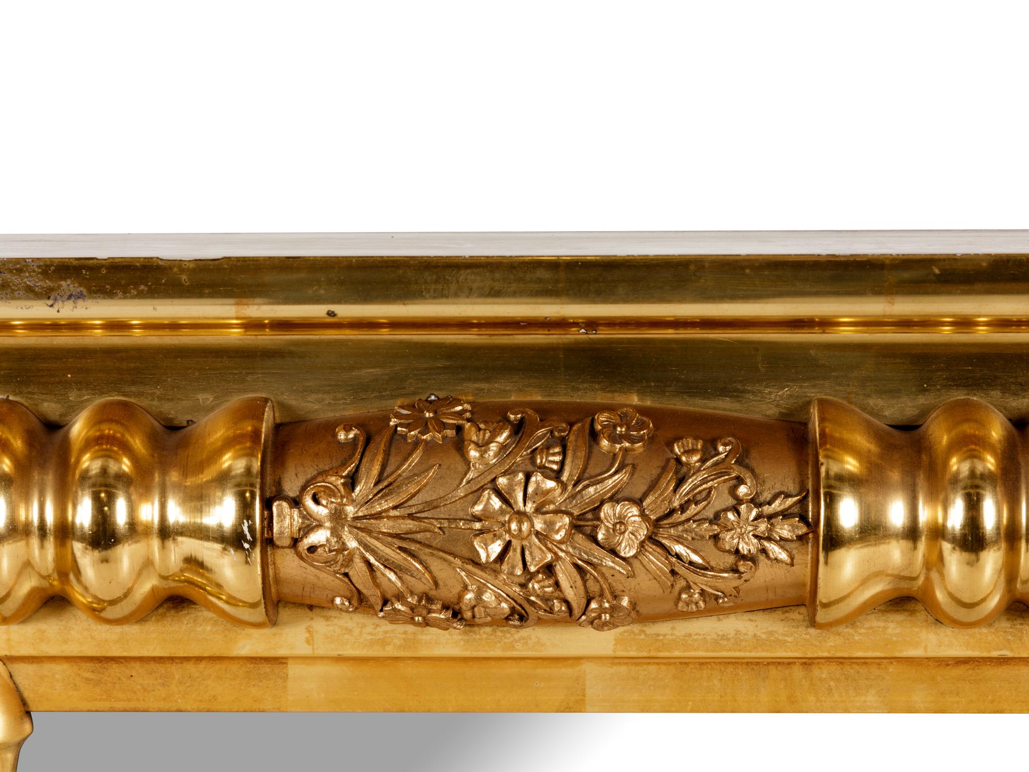 A Federal Style Giltwood Overmantel Mirror