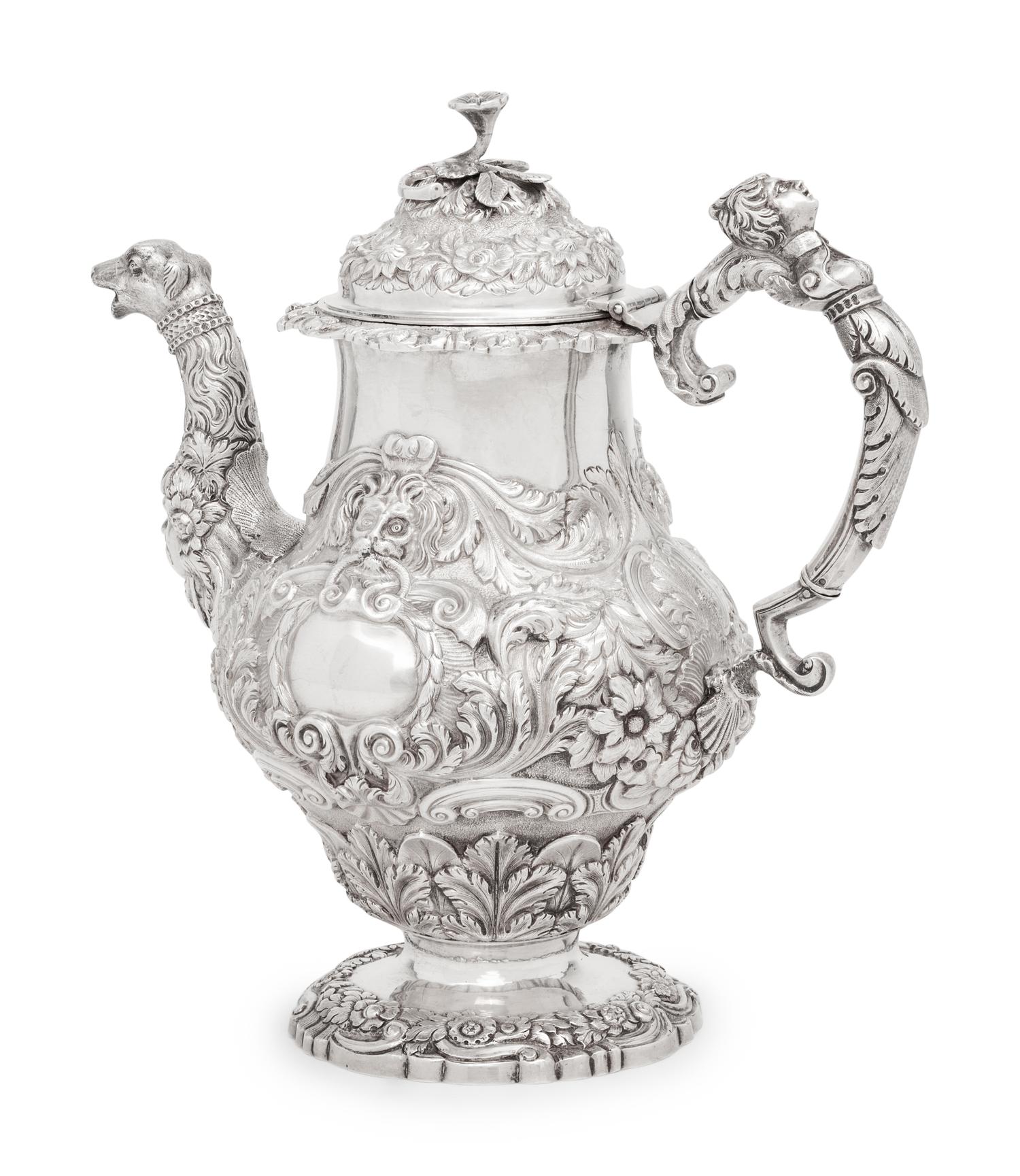 An Irish George IV Silver Coffee Pot