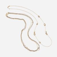 A collection of two gold necklaces, David Yurman and Ippolita