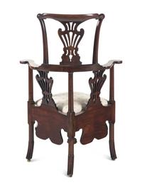 A George II Walnut Corner Chair
