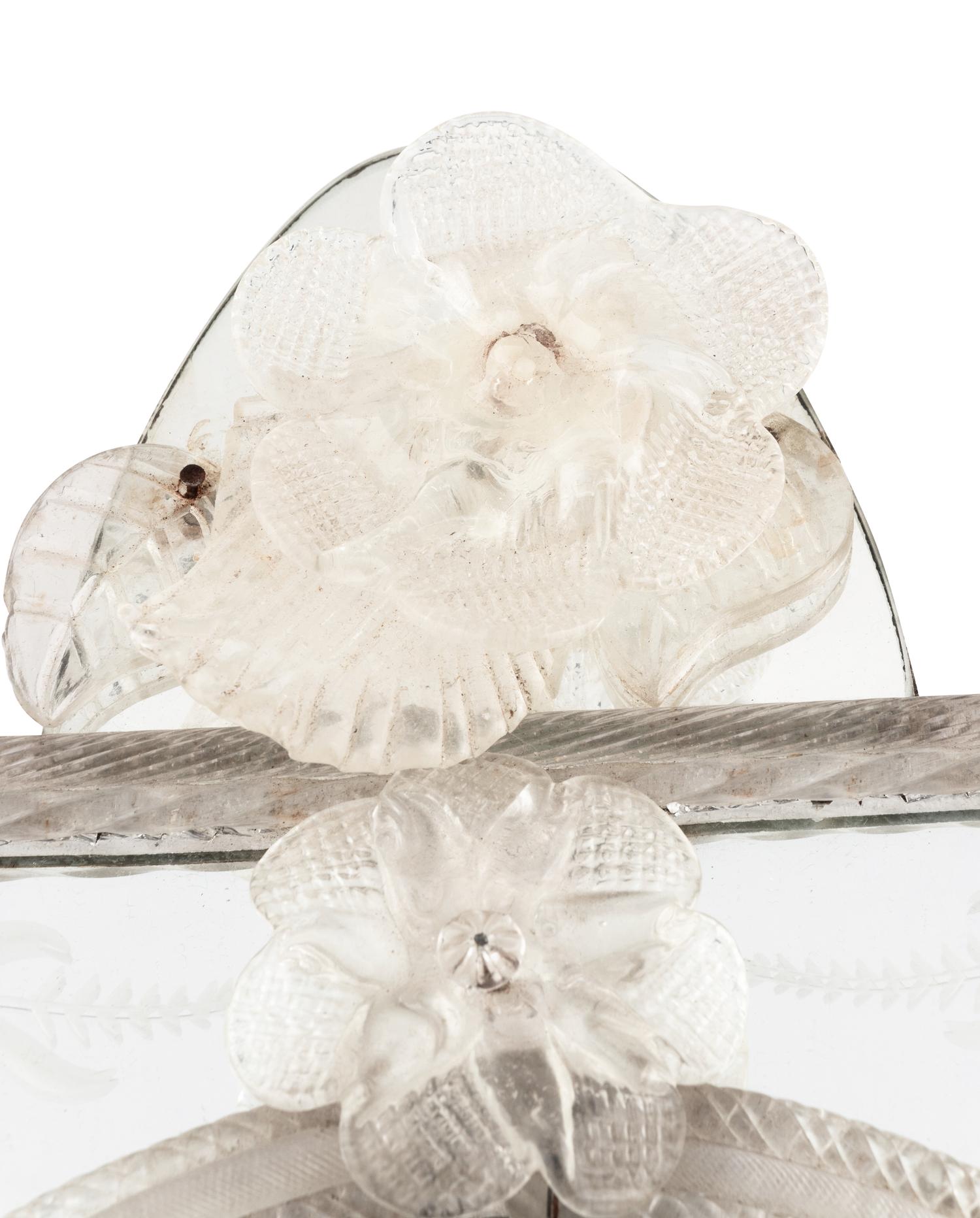 A Venetian Glass Dressing Mirror