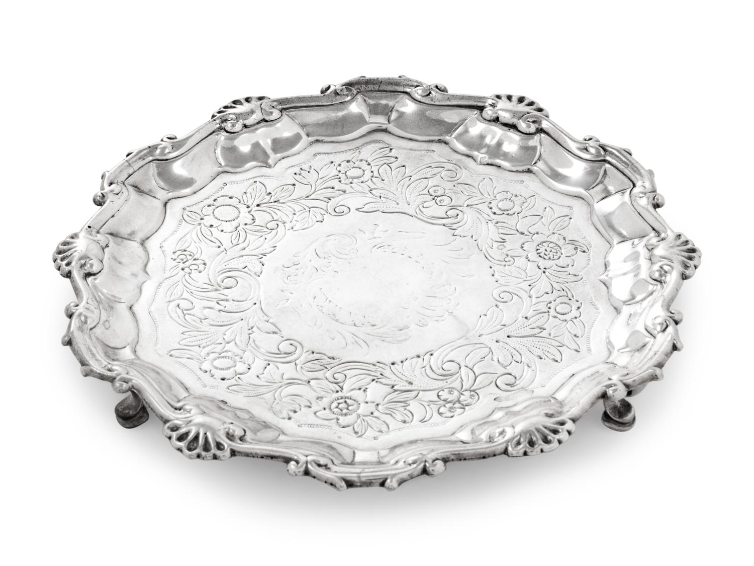A George II Silver Waiter