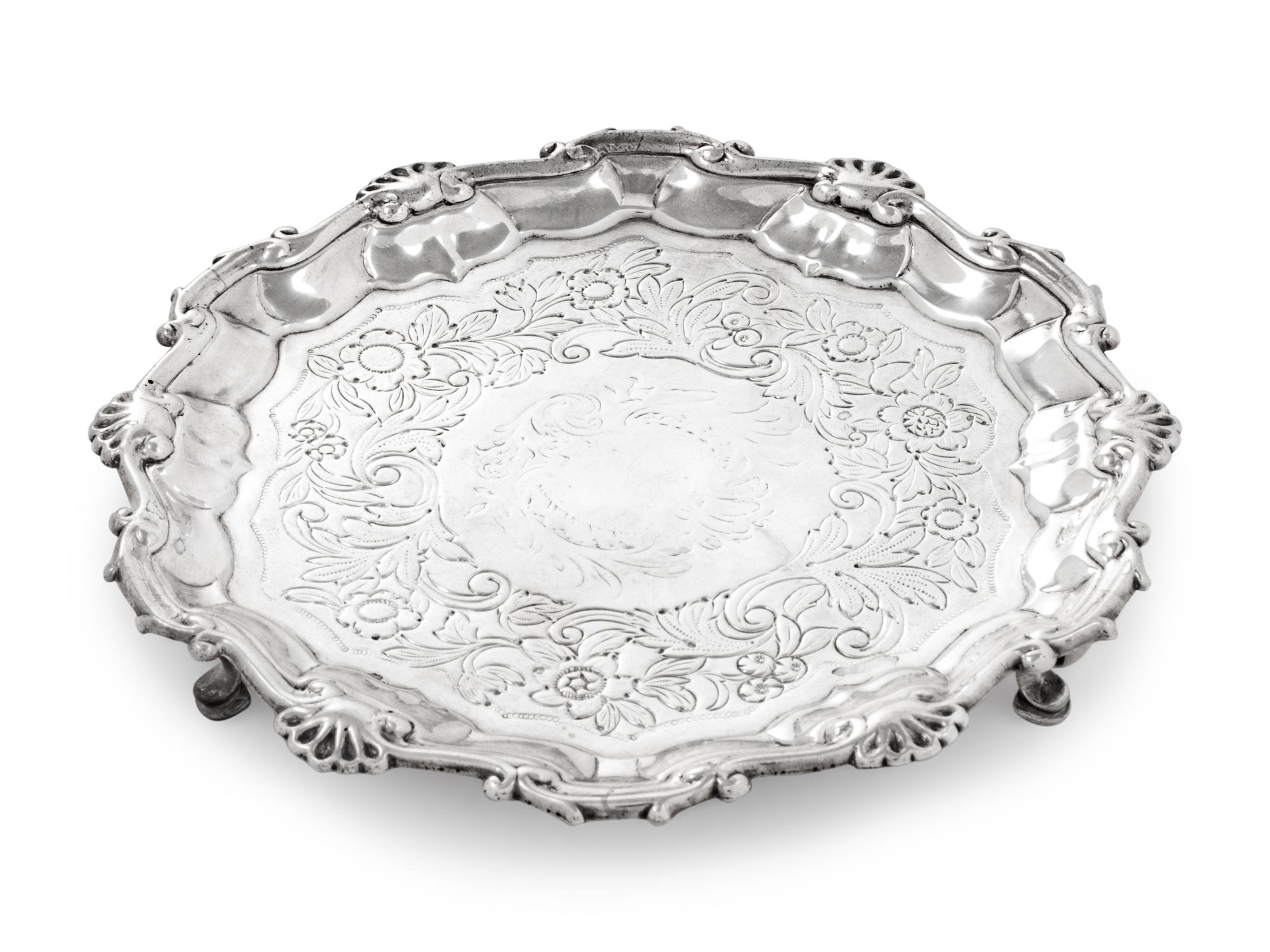 A George II Silver Waiter
