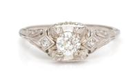 A White Gold and Diamond Ring, Circa 1925, 1.90 dwts.