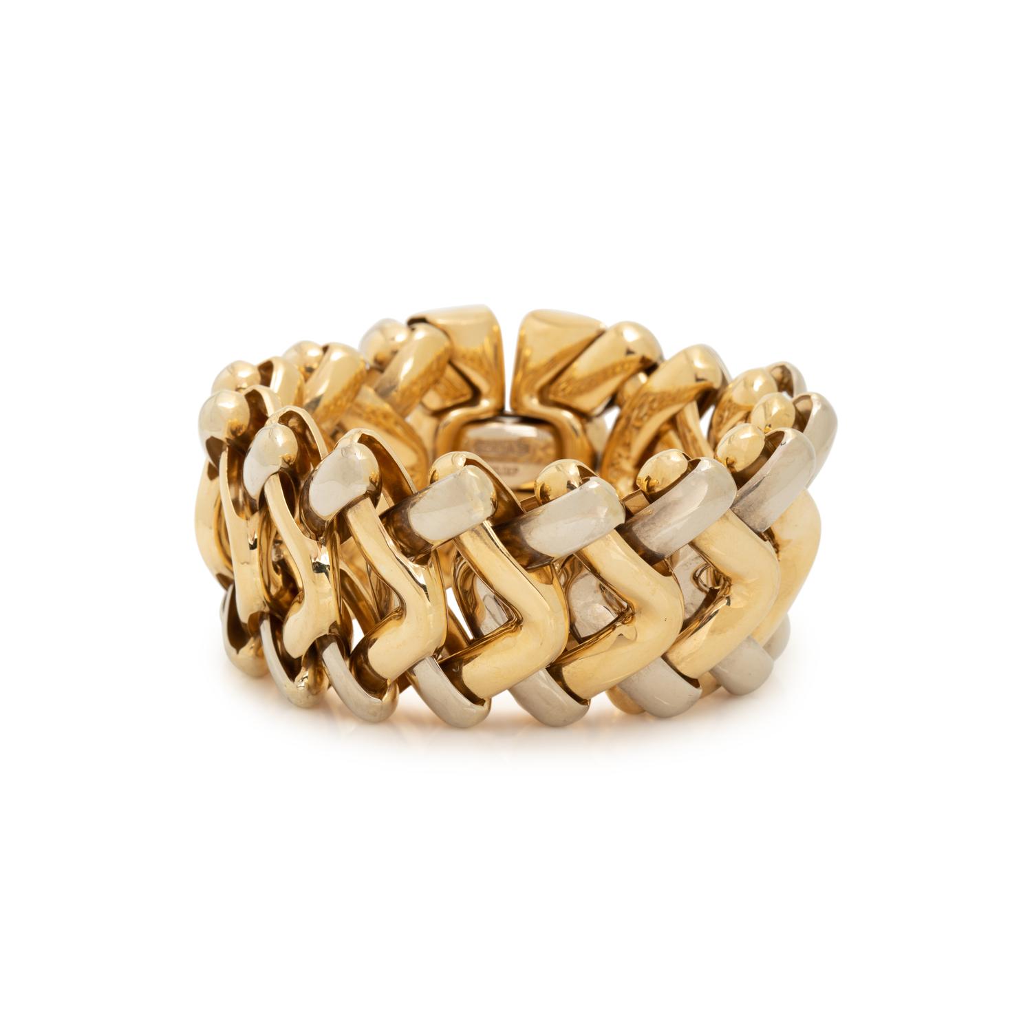 CHIMENTO, BICOLOR GOLD BRACELET