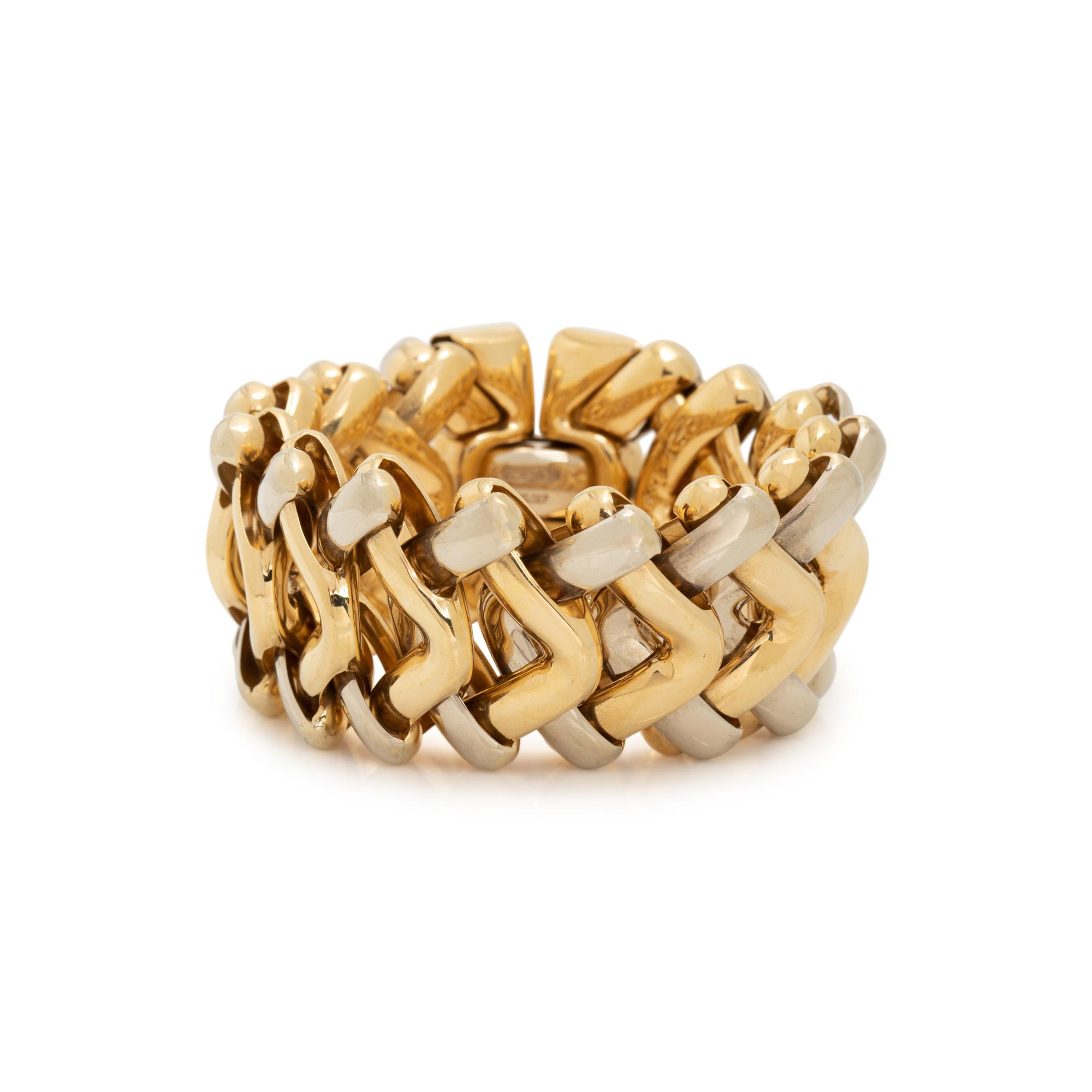 CHIMENTO, BICOLOR GOLD BRACELET