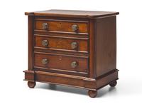 A Chippendale Style Miniature Mahogany Apprentice Chest DONATED BY NATE BERKUS
