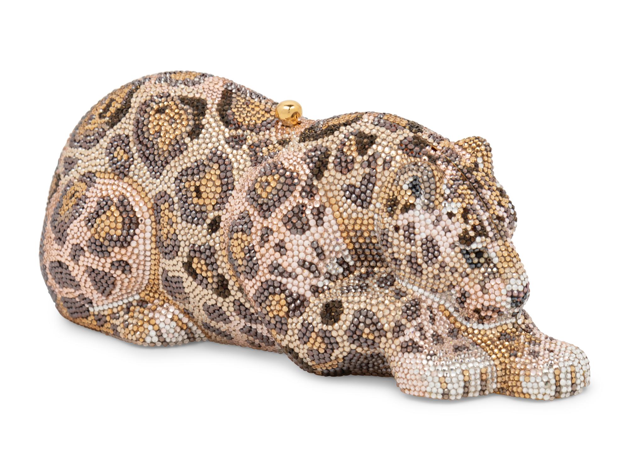 Judith Leiber Limited Edition Leopard Minaudière