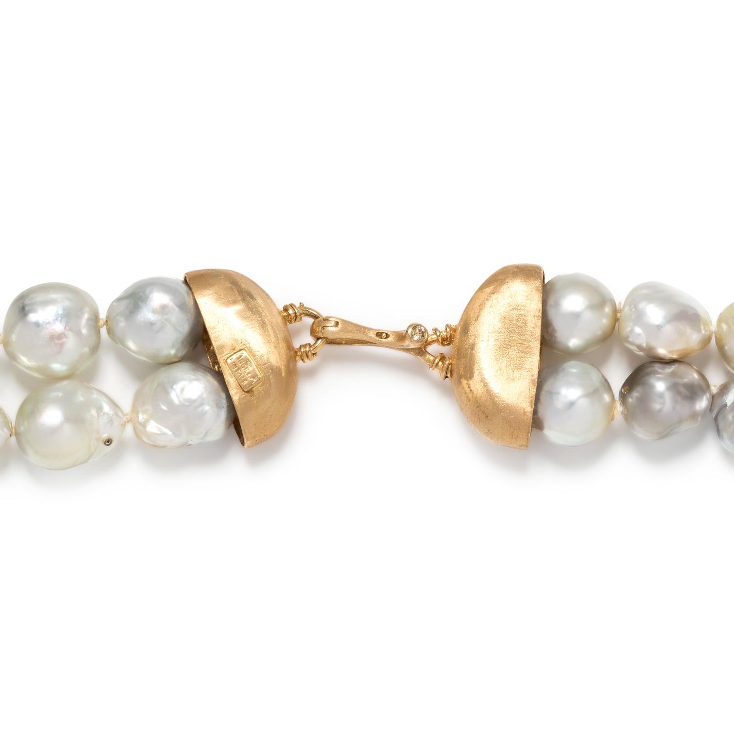 ANGELA PINTALDI, CULTURED BAROQUE PEARL SET