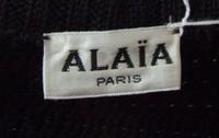 An Alaia Black Wool Cardigan,