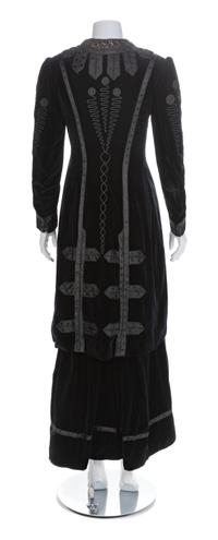 Day Suit in Midnight Blue Velvet, 1910s