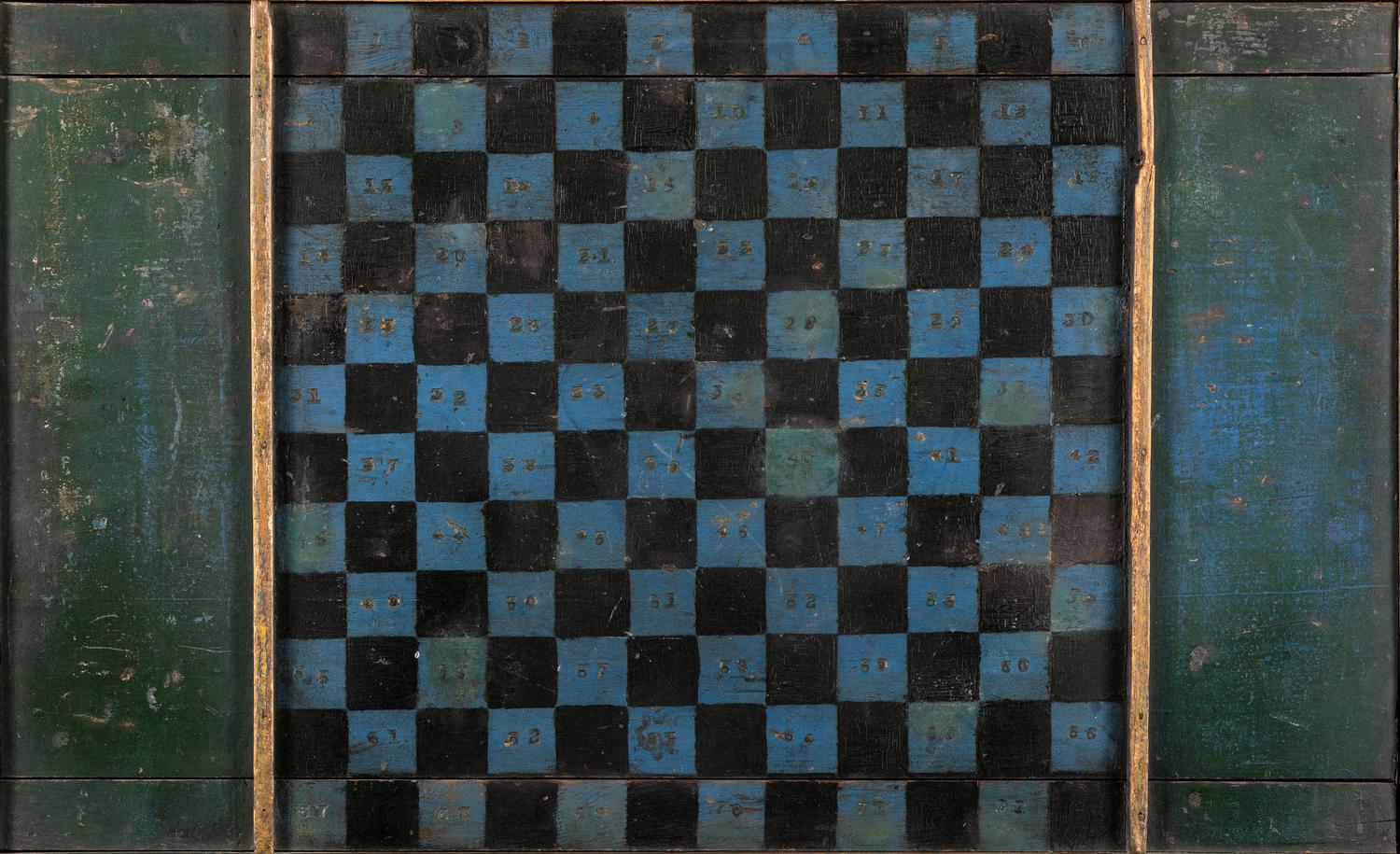 Four Decorated Wood Game Boards