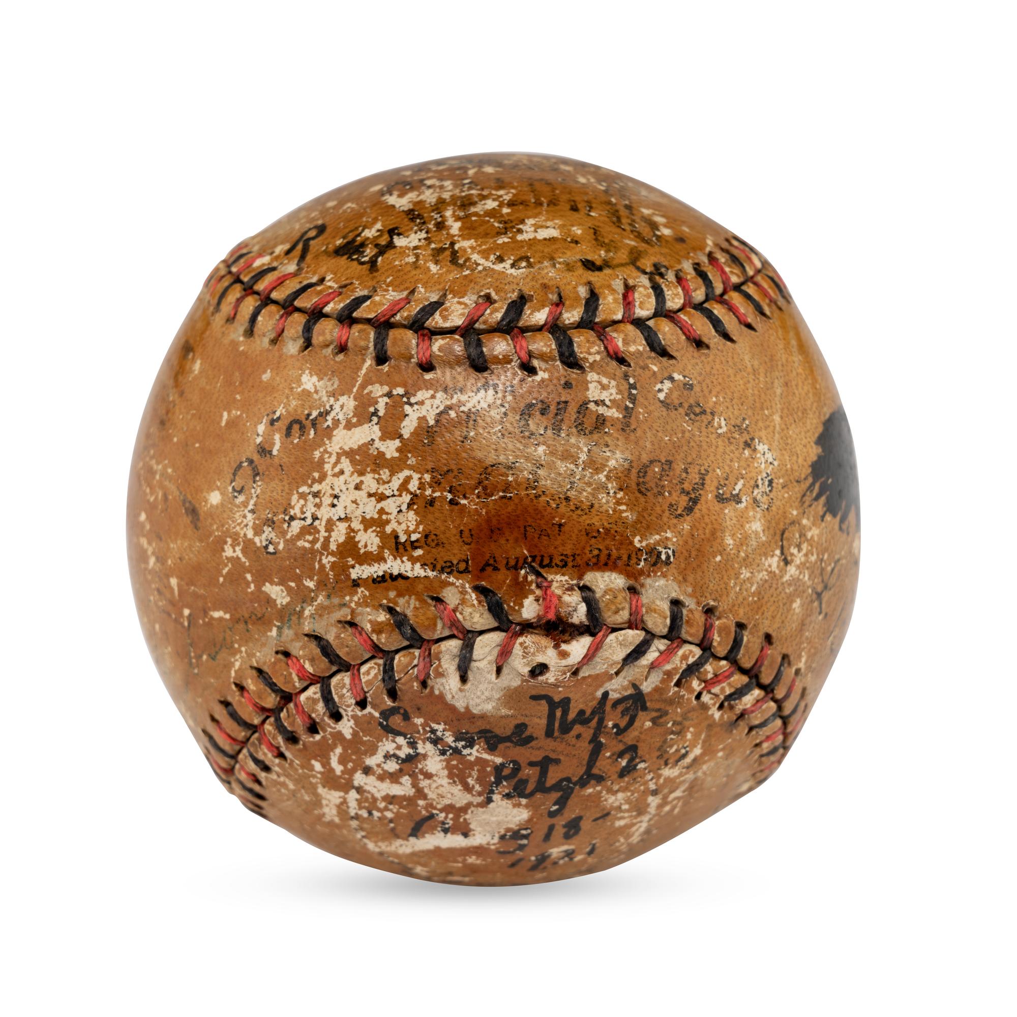 A 1921 Pittsburgh Pirates and Others Signed Autograph Baseball (Beckett Authentication Services)