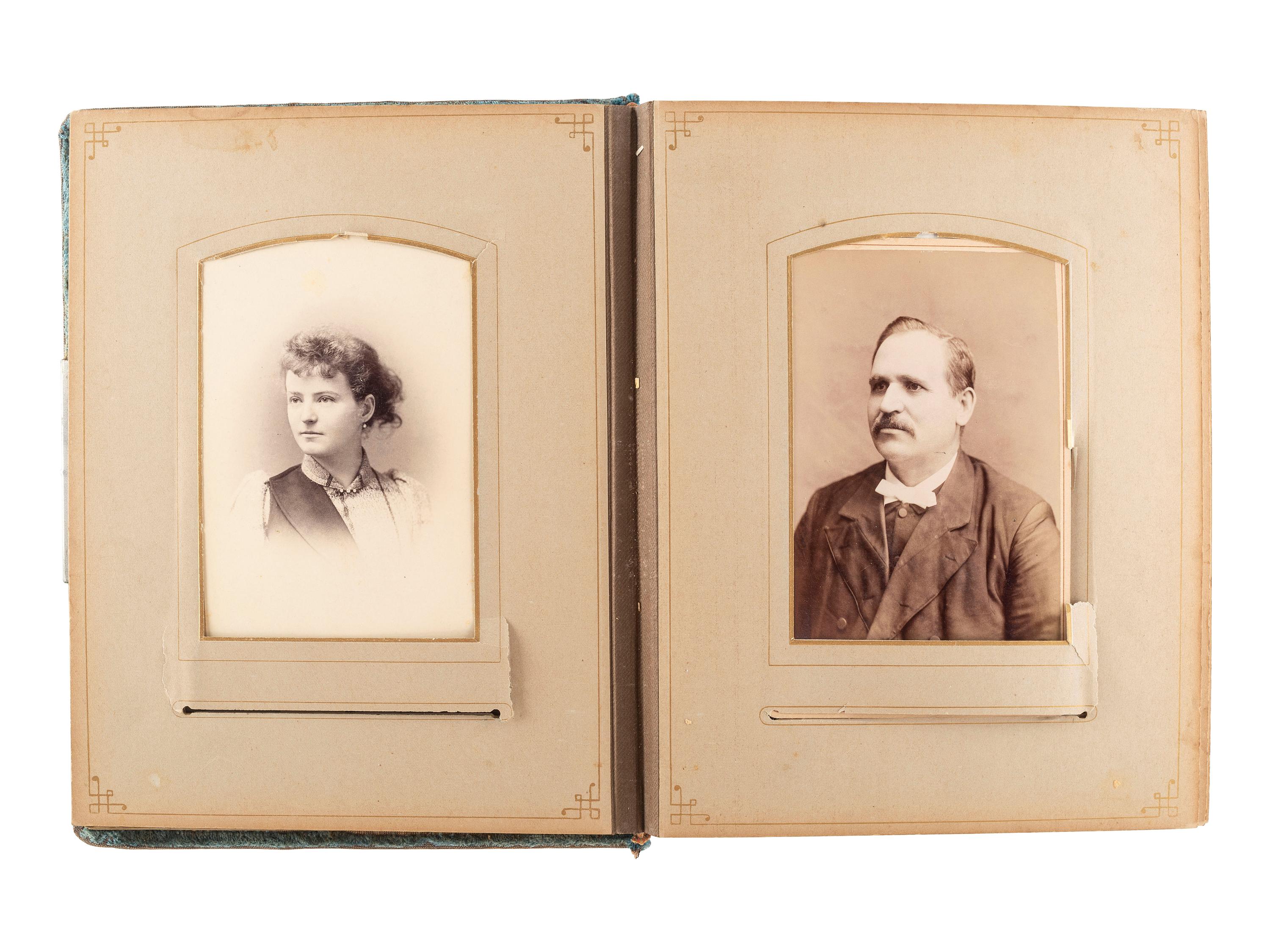 [EARLY PHOTOGRAPHY]. A collection of over 200 19th century photographs, incl. tintype of Indian Wars-era soldier.