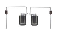 Pair of Eyeshade Wall Lamps Koch+Lowy, USA