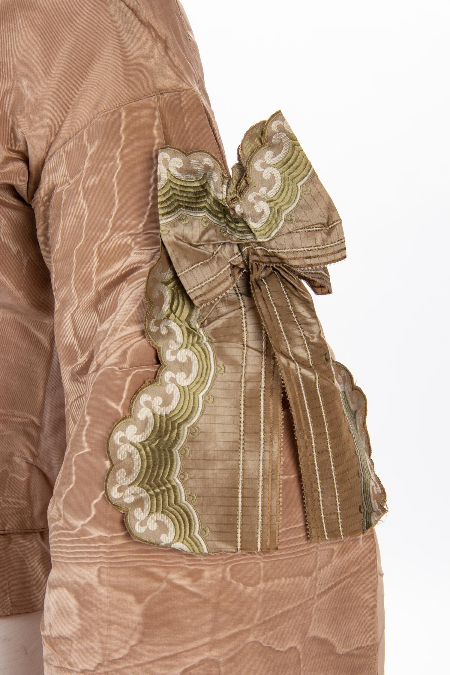 Silk Moiré Taffeta Bodice and Skirt, 1860s