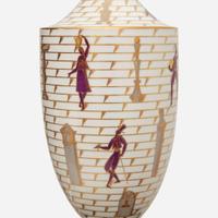 Gio Ponti "La Passeggiata Archeologica" Urn, Richard-Ginori, Italy, circa 1927