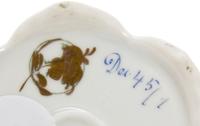 A Dresden Porcelain Partial Tea Service, Height of teapot 5 inches.