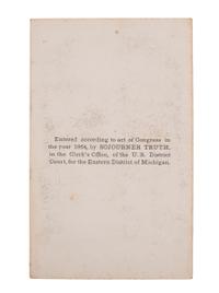 [TRUTH, Sojourner (1797-1883)]. CDV of Sojourner Truth with flowers. Uncredited: Michigan, 1864.