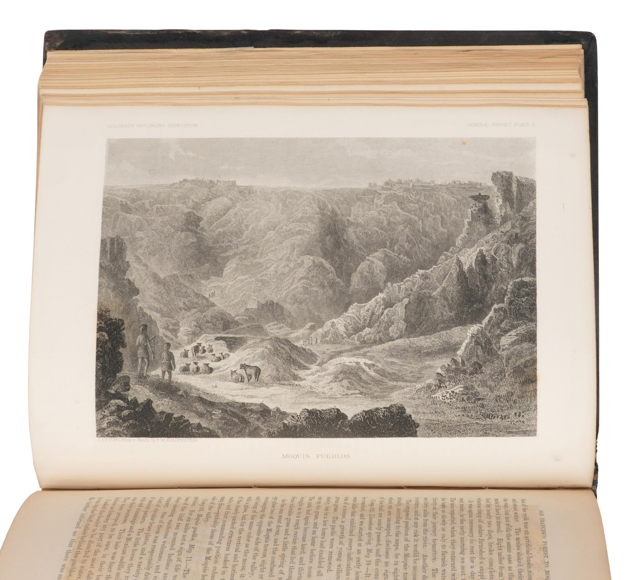 IVES, Joseph Christmas (1829-1868). Report Upon the Colorado River of the West, Under the Direction of the Office of Explorations and Surveys... Washington: Government Printing Office, 1861.