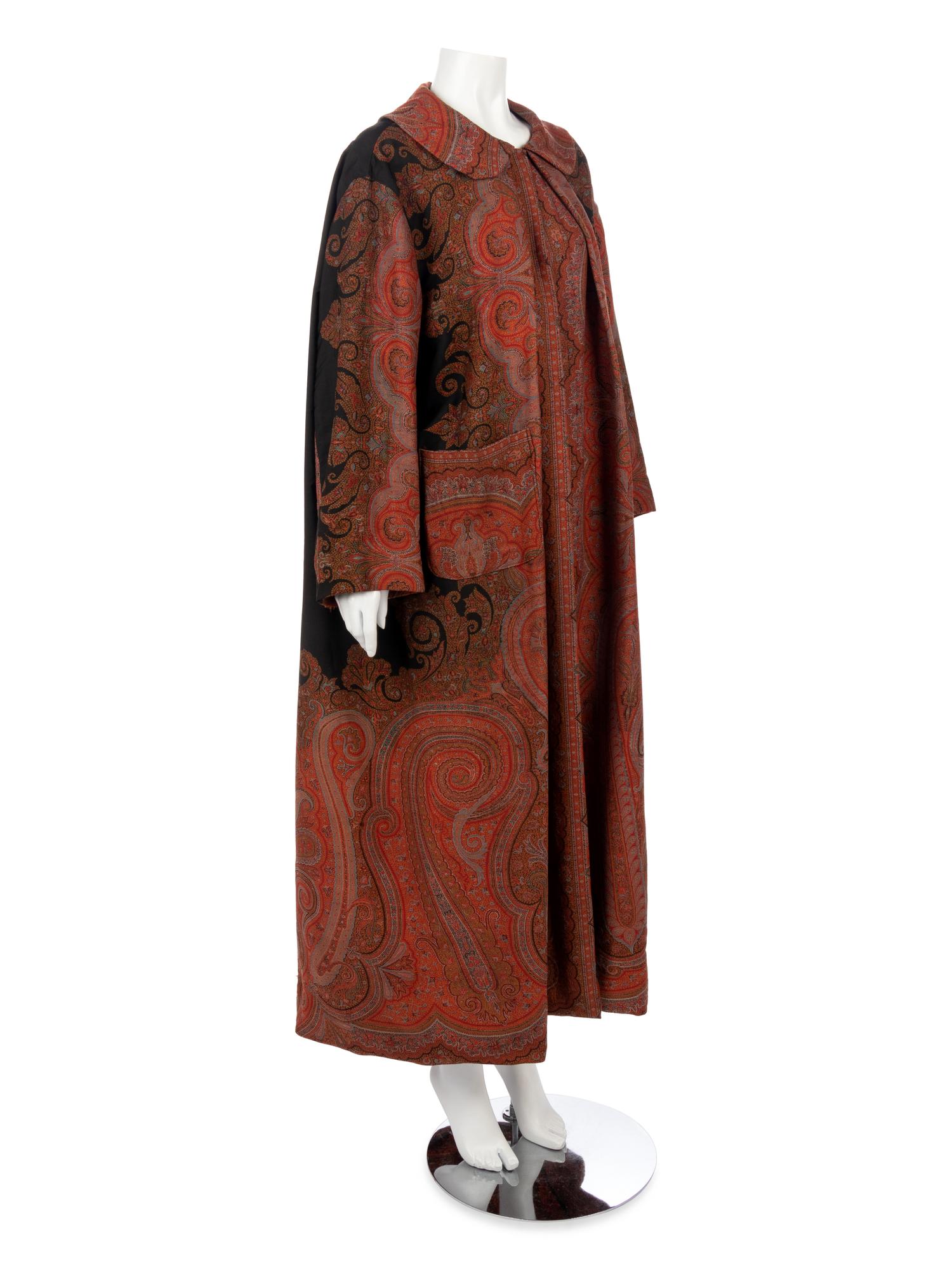 Collection of Three Vintage Pieces; Two Shawls and One Paisley Shawl Robe, 1870-1930