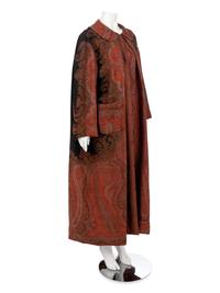 Collection of Three Vintage Pieces; Two Shawls and One Paisley Shawl Robe, 1870-1930