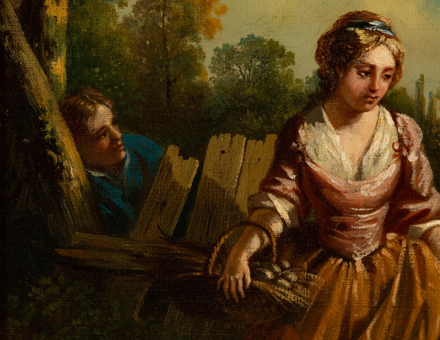 A Lady with a Dog and Lambs