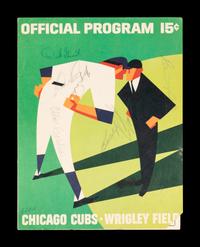 A Group of 12 1960s-70s Chicago Cubs Wrigley Field Signed Autograph Scorecards (Including Ernie Banks, Billy Williams, Fergie Jenkins and Ron Santo)