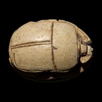 An Egyptian Faience Scarab