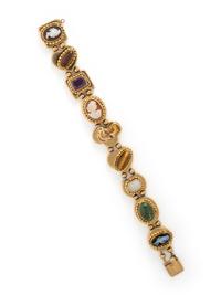 VINTAGE YELLOW GOLD SLIDE BRACELET