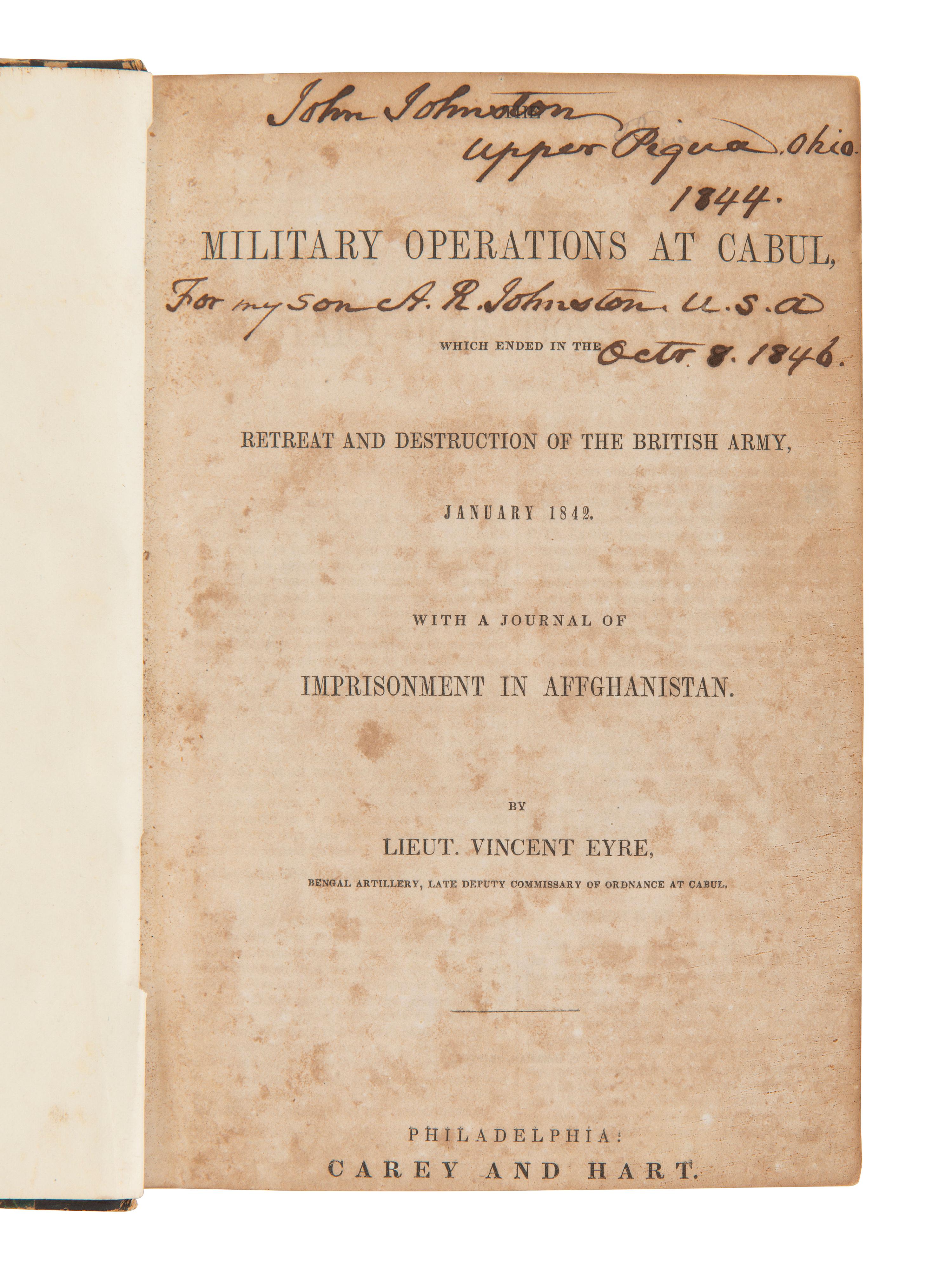 [JOHNSTON, John (1775-1861), his copies]. Early Indian Affairs and Ohio Valley sammelbands and books of Indian Agent John Johnston.