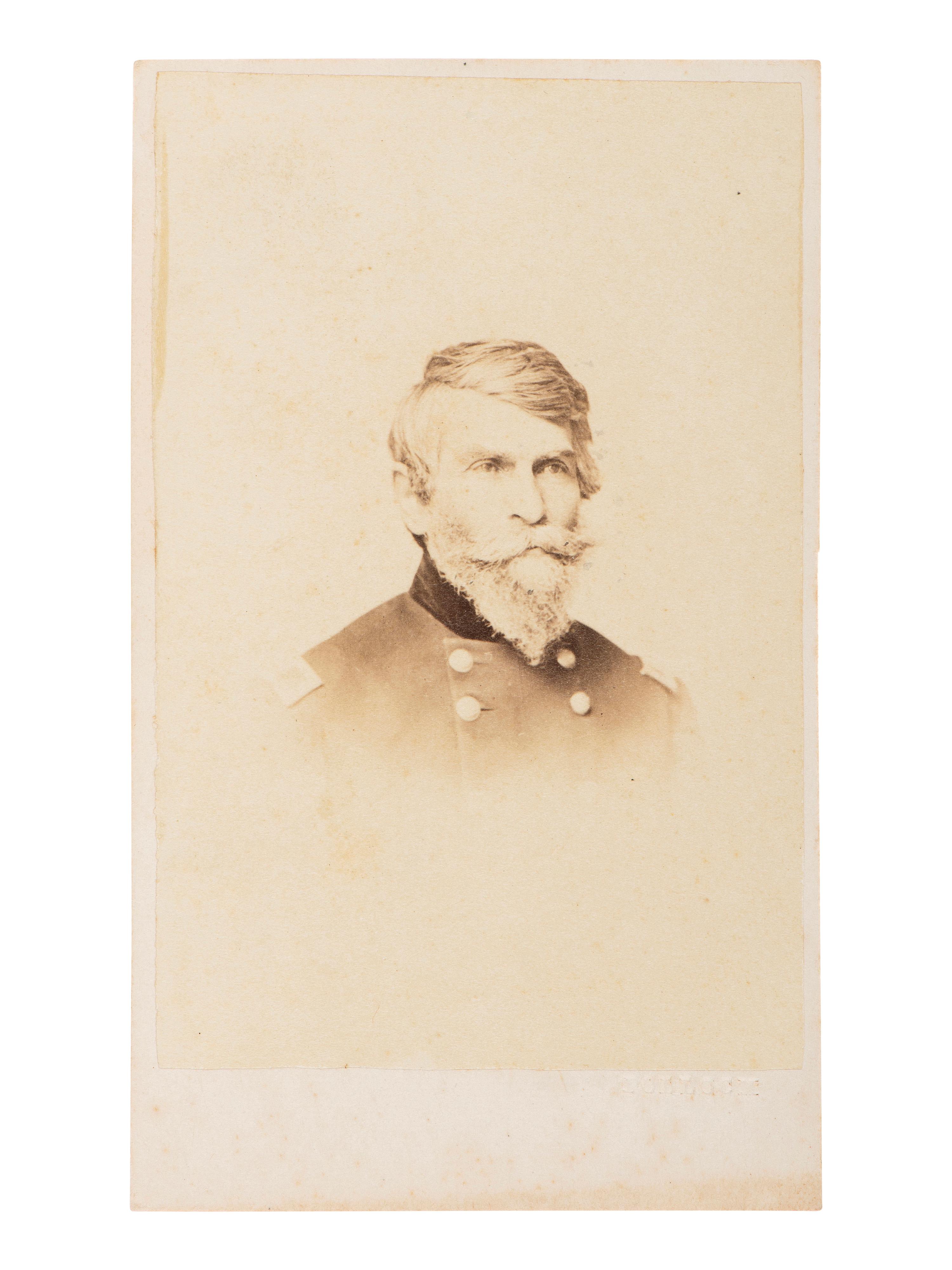 [CIVIL WAR - GETTYSBURG]. CDV of General George Sears Greene. [Baltimore, MD]: Pollock, n.d.