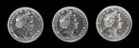 A Group of Three Isle of Man: Pobjoy Mint Angel 1 Ounce Silver Rounds