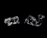 A Group of Twelve Baccarat Glass Animals